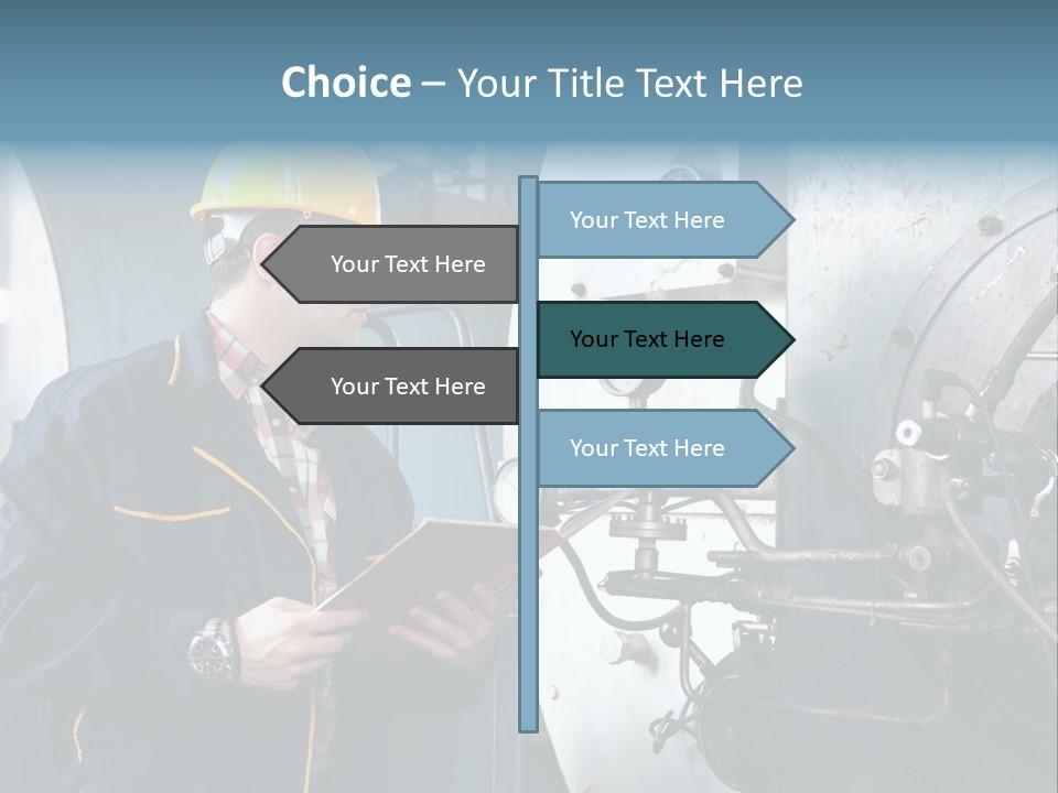 Hardhat Steel Young  PowerPoint Template