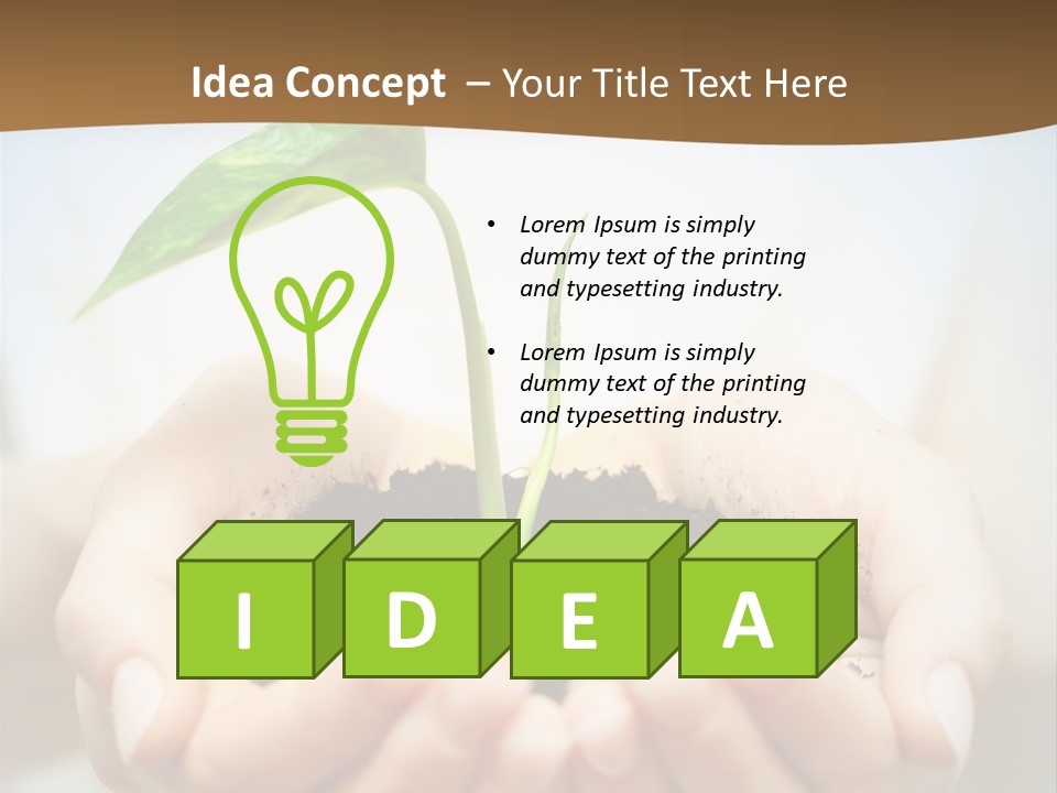 Sprout Grow Cultivated PowerPoint Template