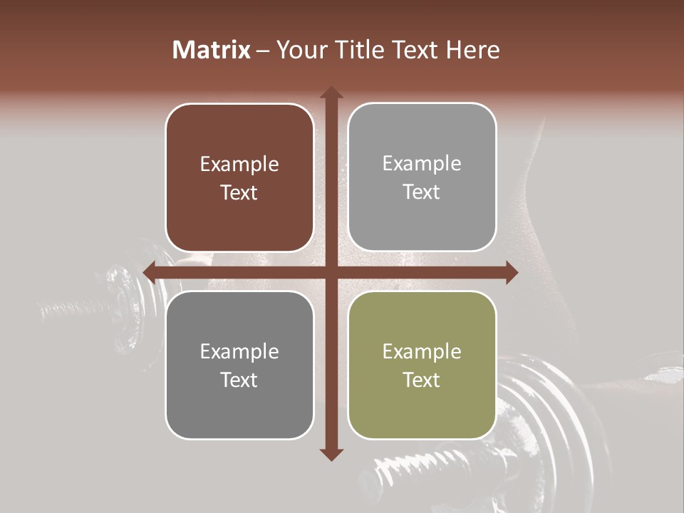 Lady Aerobic Toning PowerPoint Template