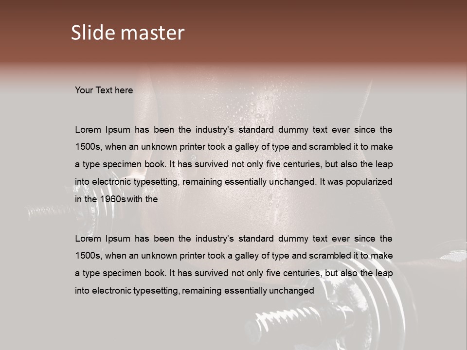 Lady Aerobic Toning PowerPoint Template