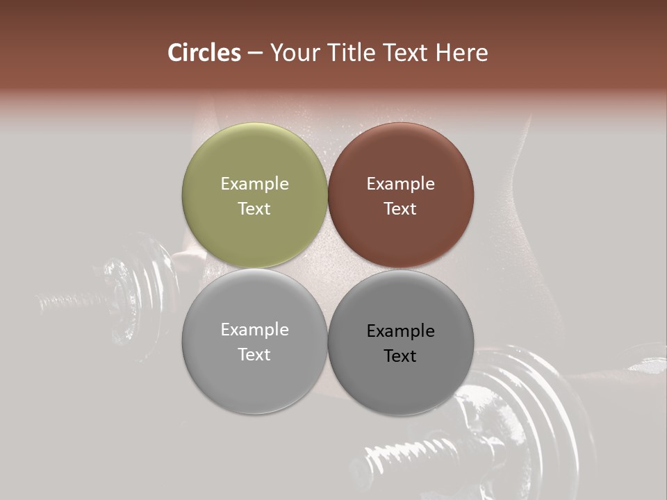 Lady Aerobic Toning PowerPoint Template