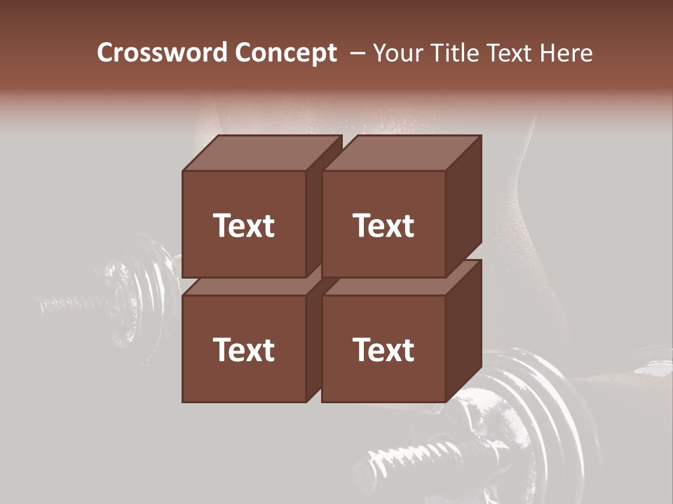 Lady Aerobic Toning PowerPoint Template