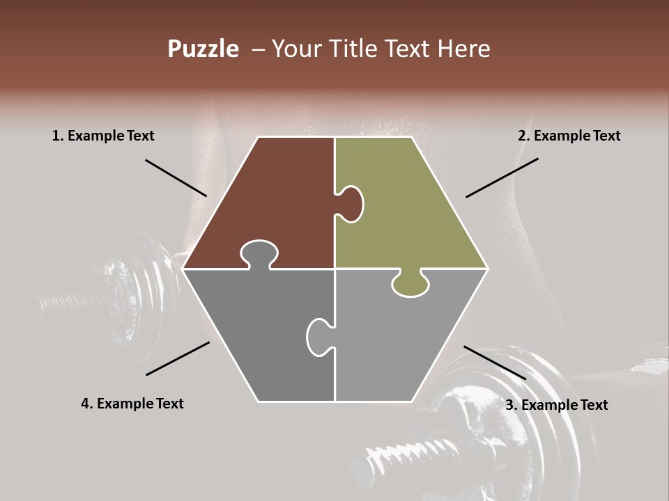 Lady Aerobic Toning PowerPoint Template