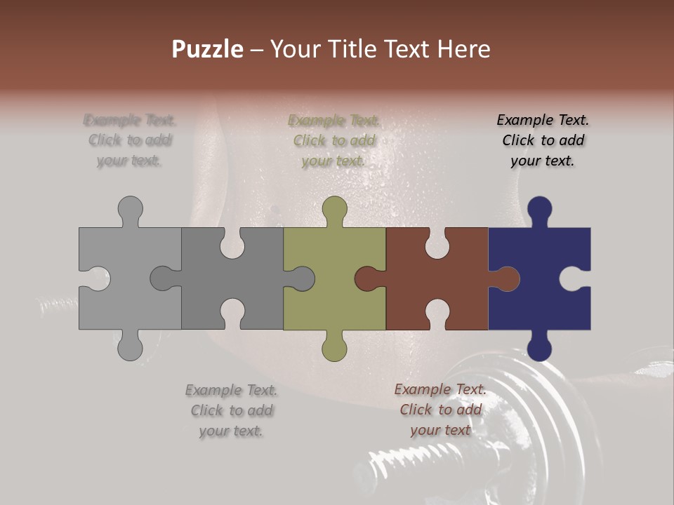 Lady Aerobic Toning PowerPoint Template