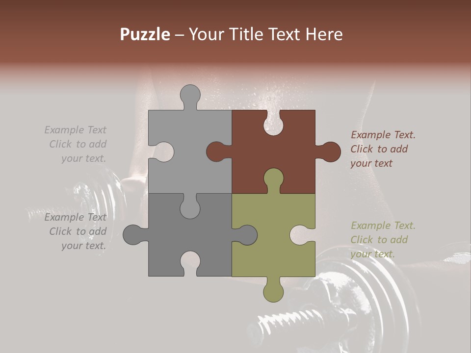 Lady Aerobic Toning PowerPoint Template