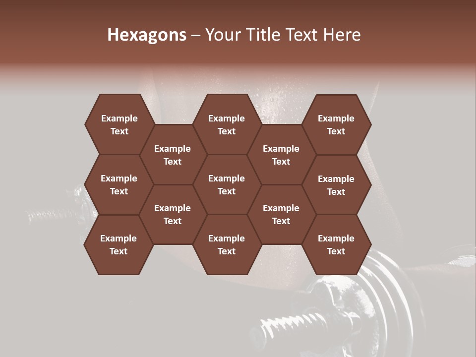 Lady Aerobic Toning PowerPoint Template