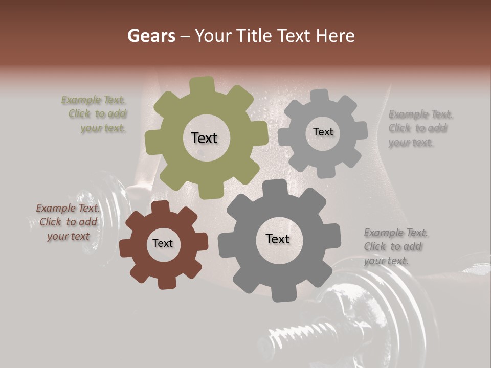 Lady Aerobic Toning PowerPoint Template