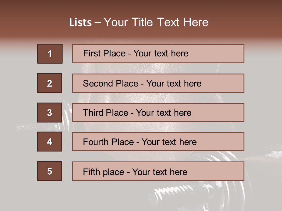 Lady Aerobic Toning PowerPoint Template
