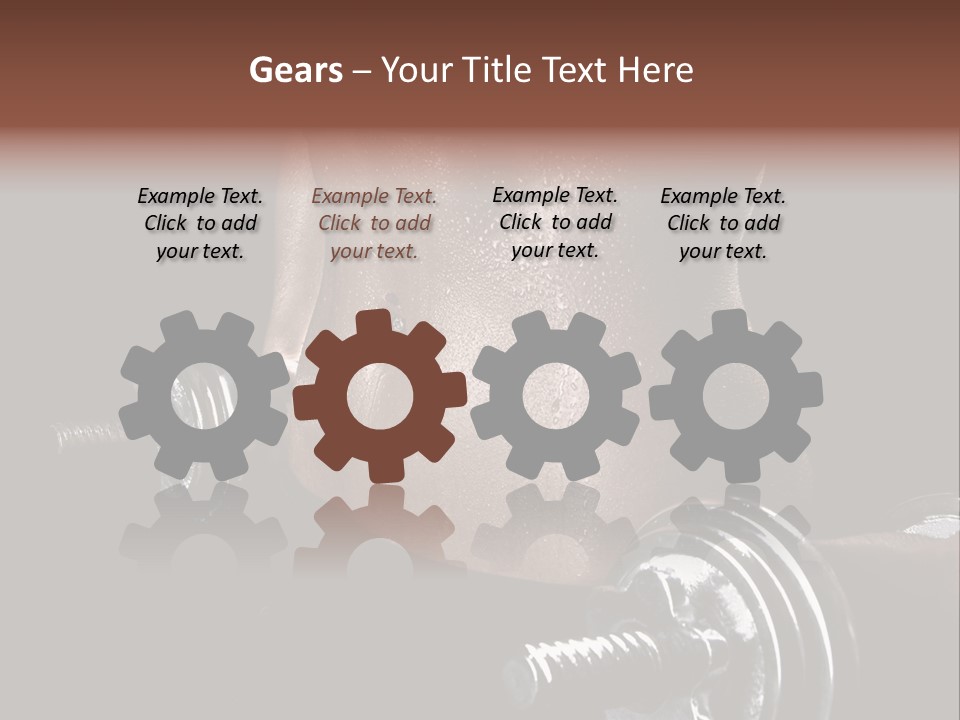 Lady Aerobic Toning PowerPoint Template