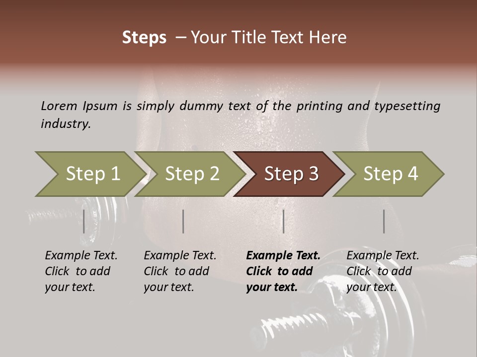 Lady Aerobic Toning PowerPoint Template