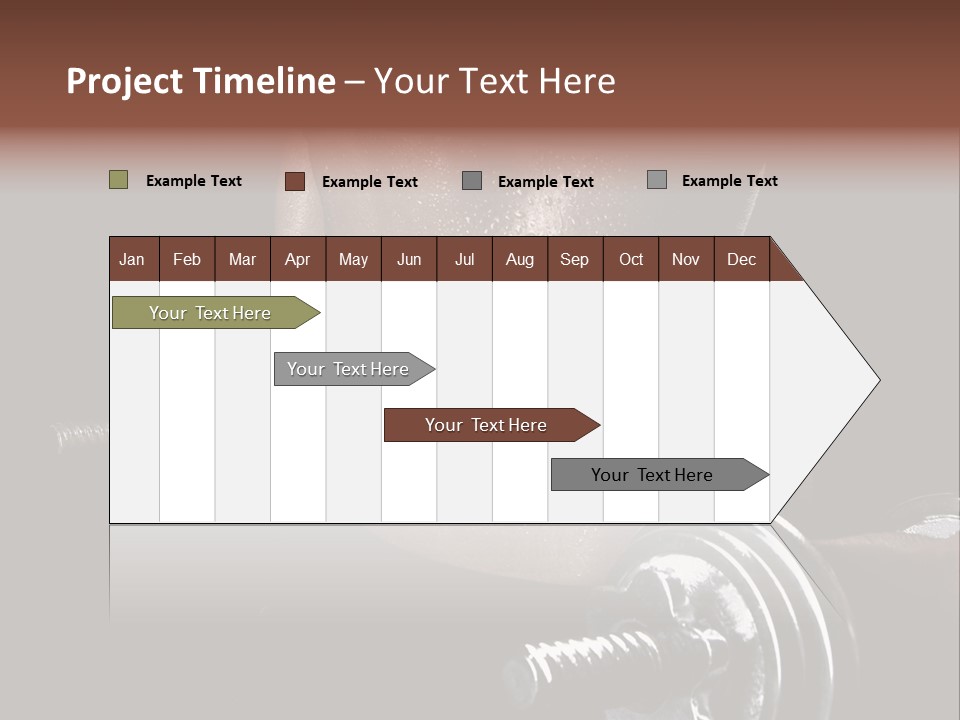 Lady Aerobic Toning PowerPoint Template