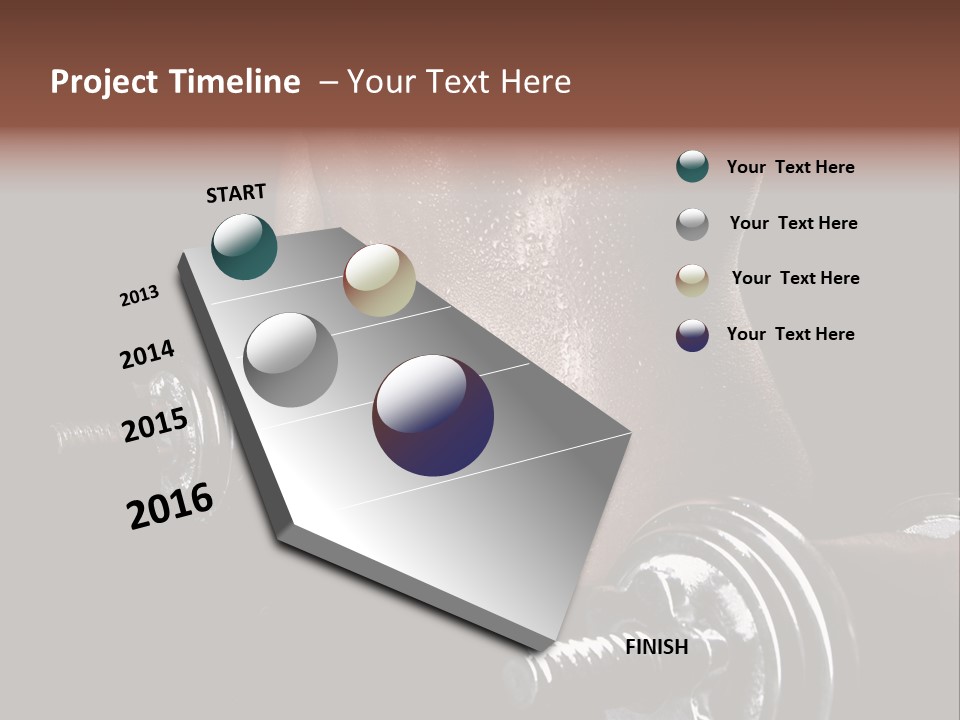 Lady Aerobic Toning PowerPoint Template