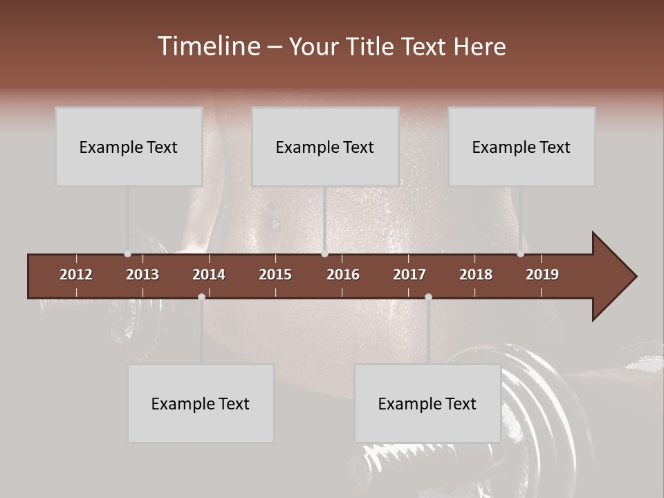 Lady Aerobic Toning PowerPoint Template