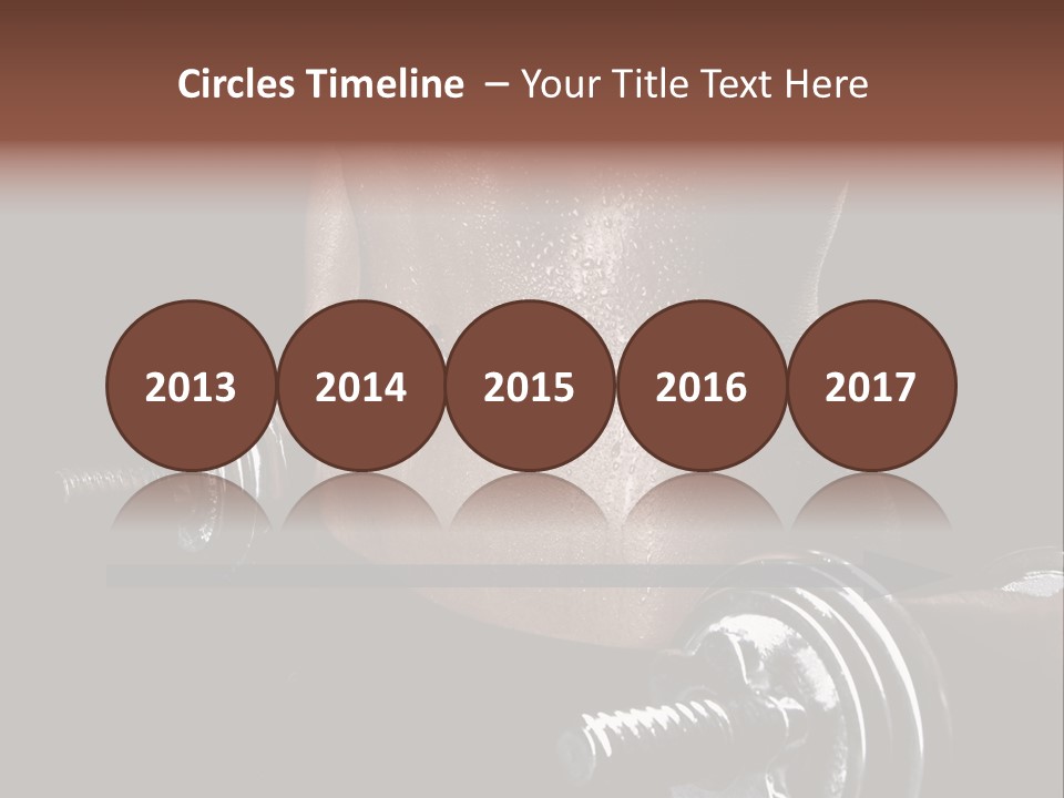 Lady Aerobic Toning PowerPoint Template