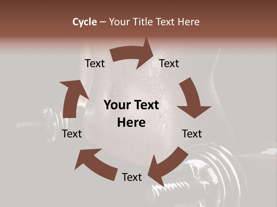 Lady Aerobic Toning PowerPoint Template