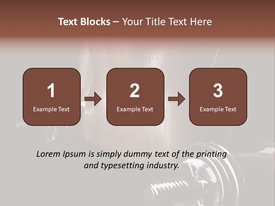 Lady Aerobic Toning PowerPoint Template