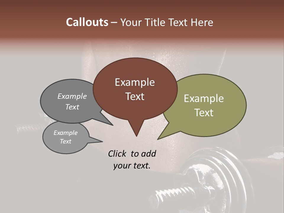 Lady Aerobic Toning PowerPoint Template