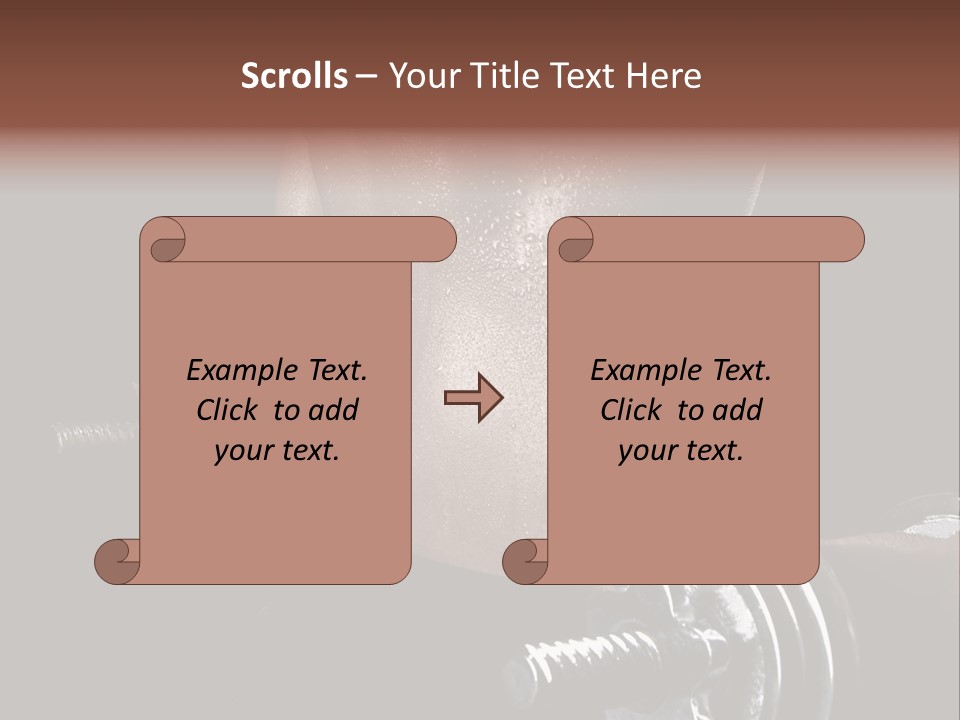 Lady Aerobic Toning PowerPoint Template