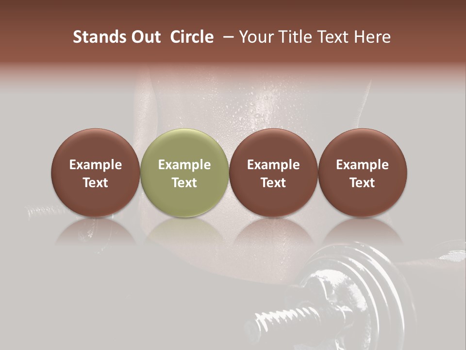 Lady Aerobic Toning PowerPoint Template