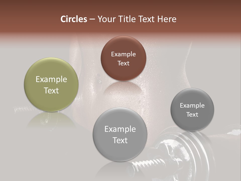 Lady Aerobic Toning PowerPoint Template