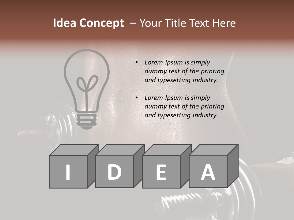 Lady Aerobic Toning PowerPoint Template