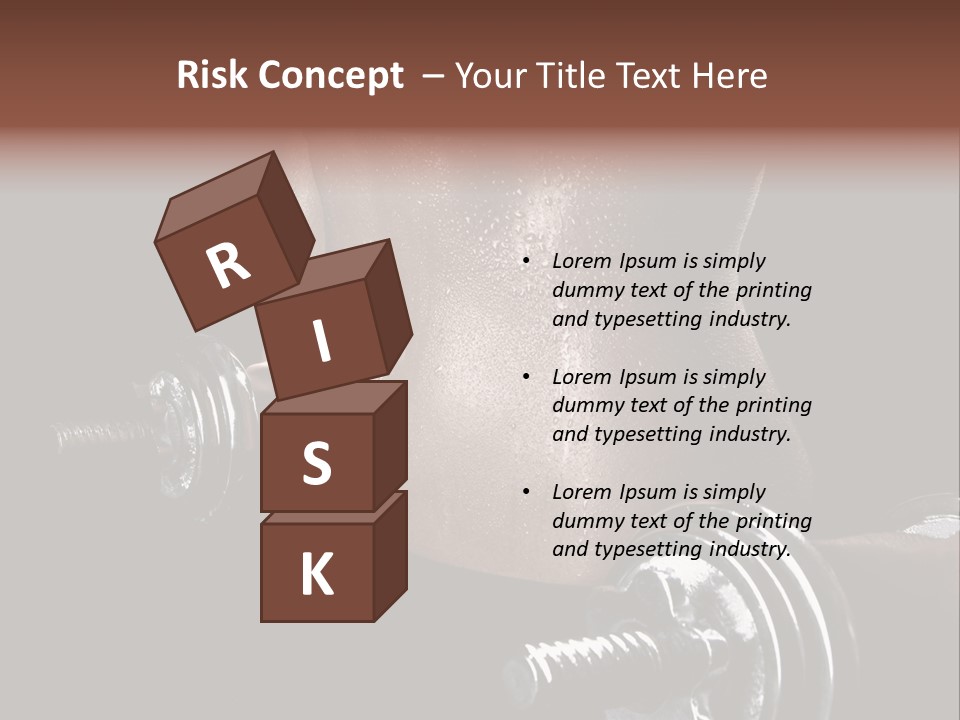 Lady Aerobic Toning PowerPoint Template