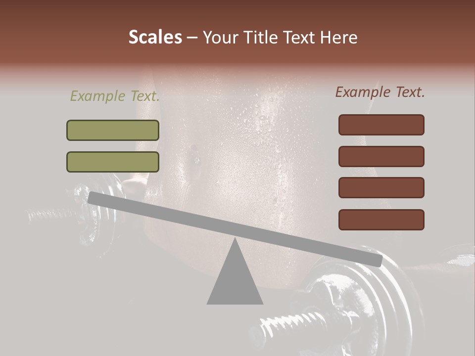 Lady Aerobic Toning PowerPoint Template