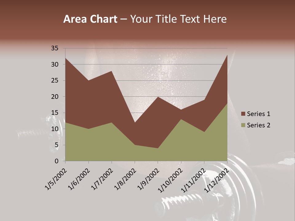 Lady Aerobic Toning PowerPoint Template