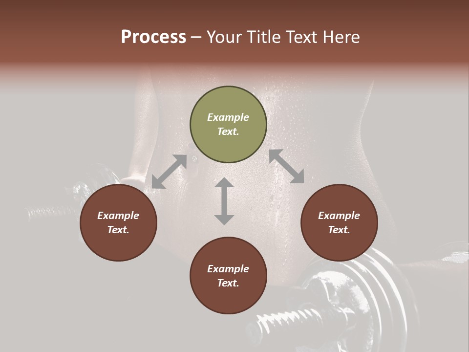 Lady Aerobic Toning PowerPoint Template