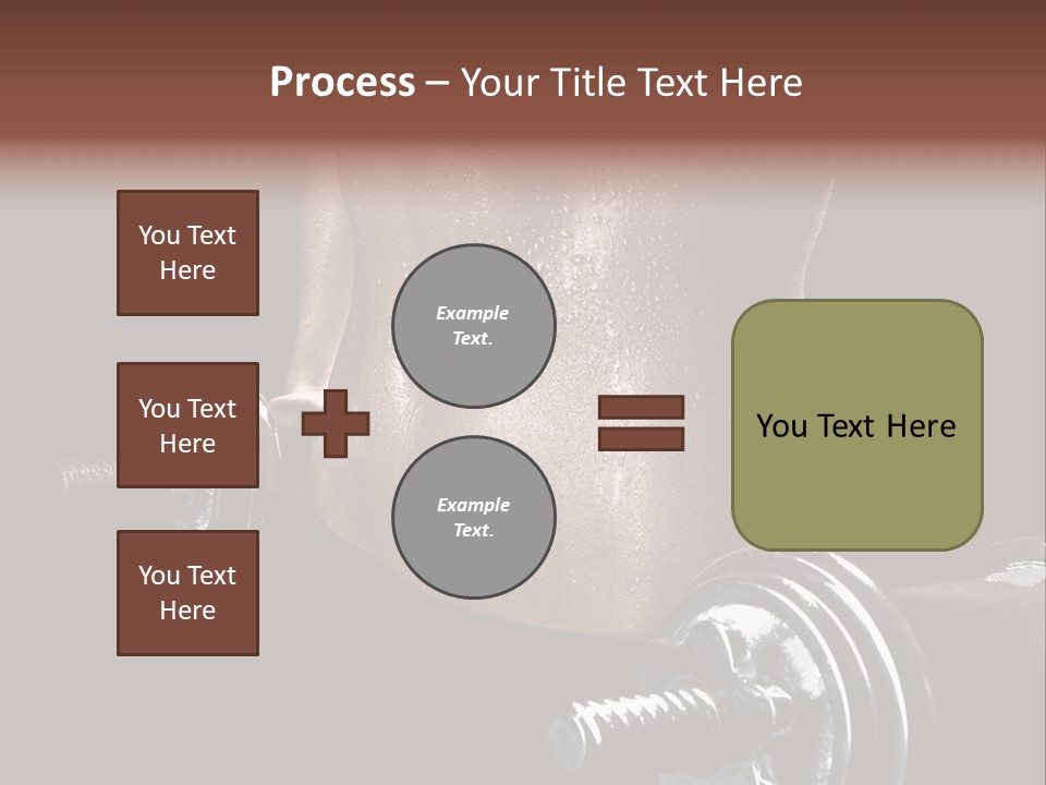 Lady Aerobic Toning PowerPoint Template