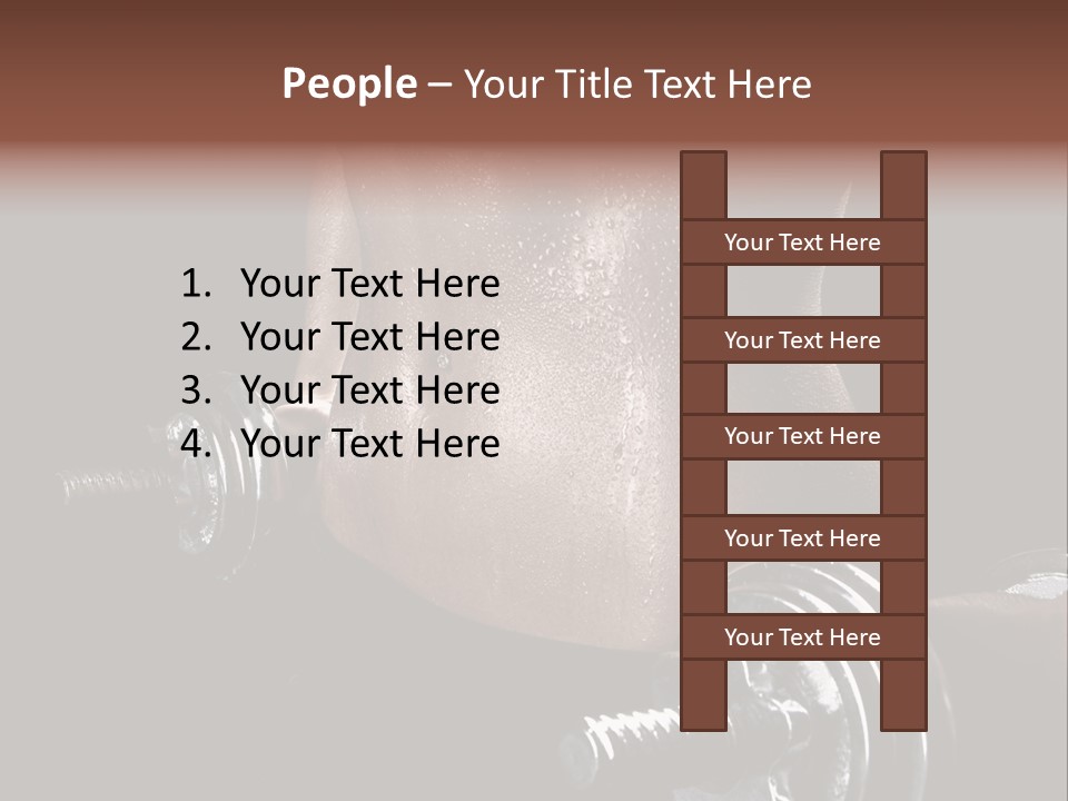 Lady Aerobic Toning PowerPoint Template