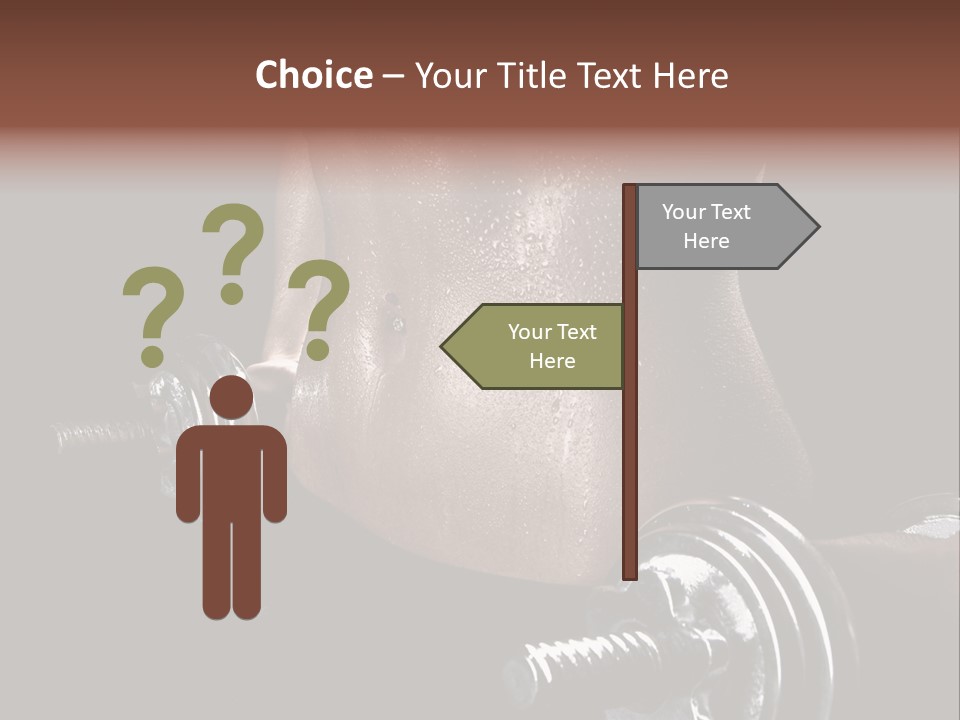 Lady Aerobic Toning PowerPoint Template