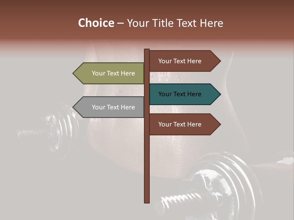 Lady Aerobic Toning PowerPoint Template