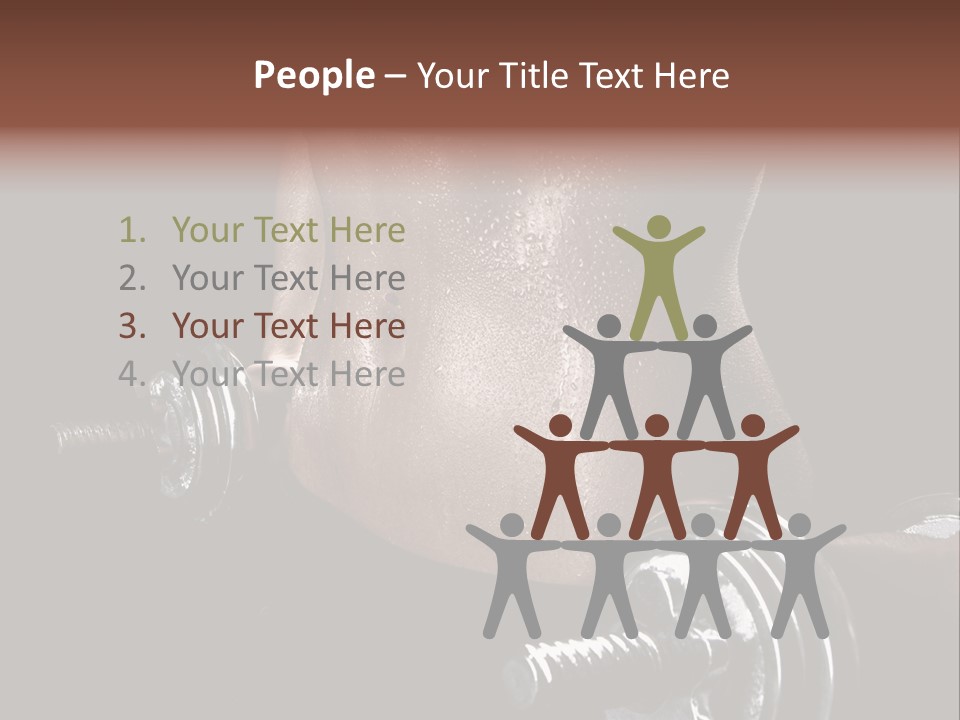 Lady Aerobic Toning PowerPoint Template