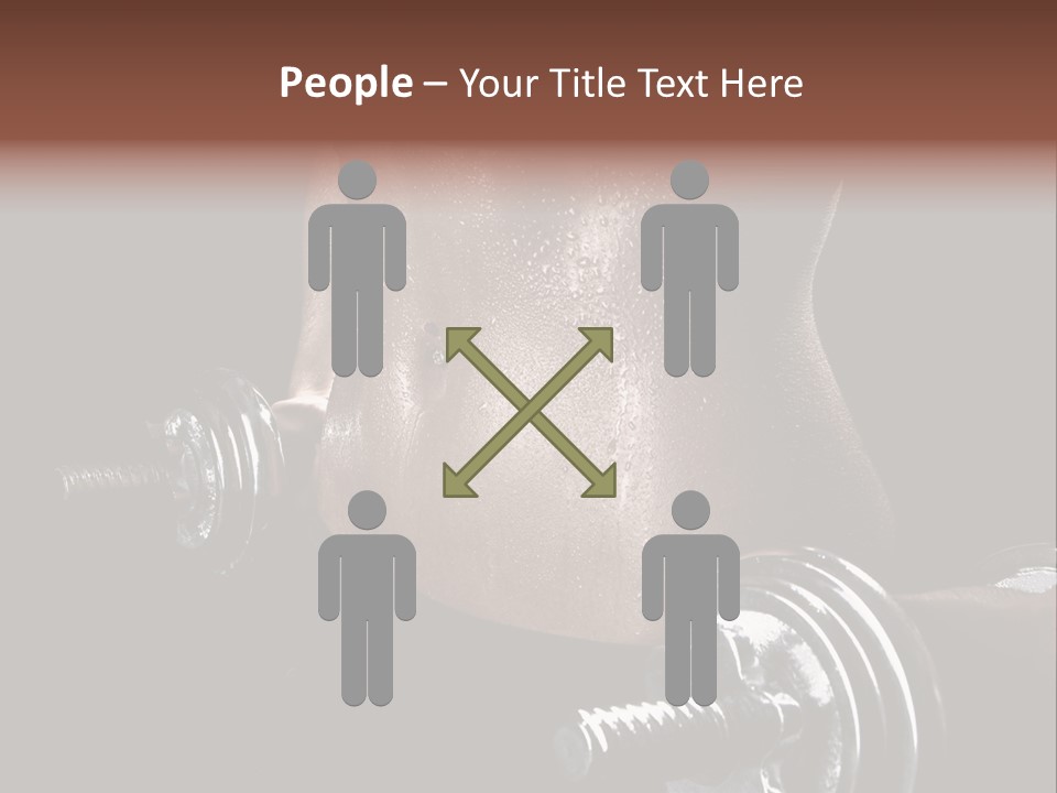 Lady Aerobic Toning PowerPoint Template