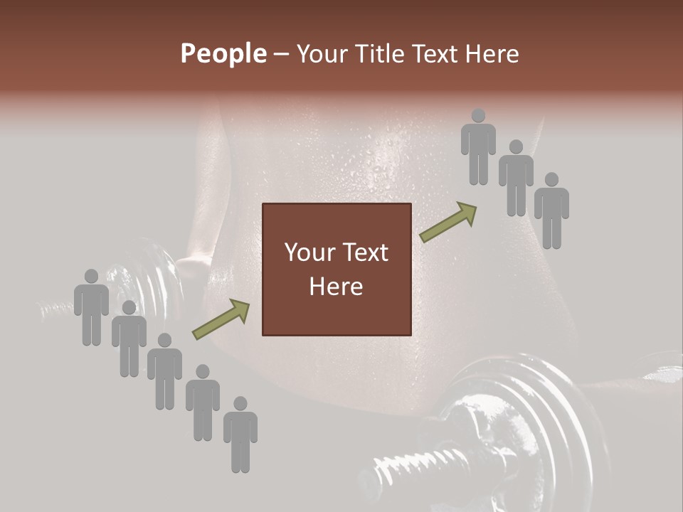 Lady Aerobic Toning PowerPoint Template