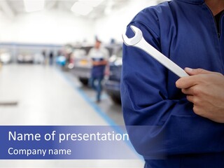 Latinamerican Male Mechanical PowerPoint Template