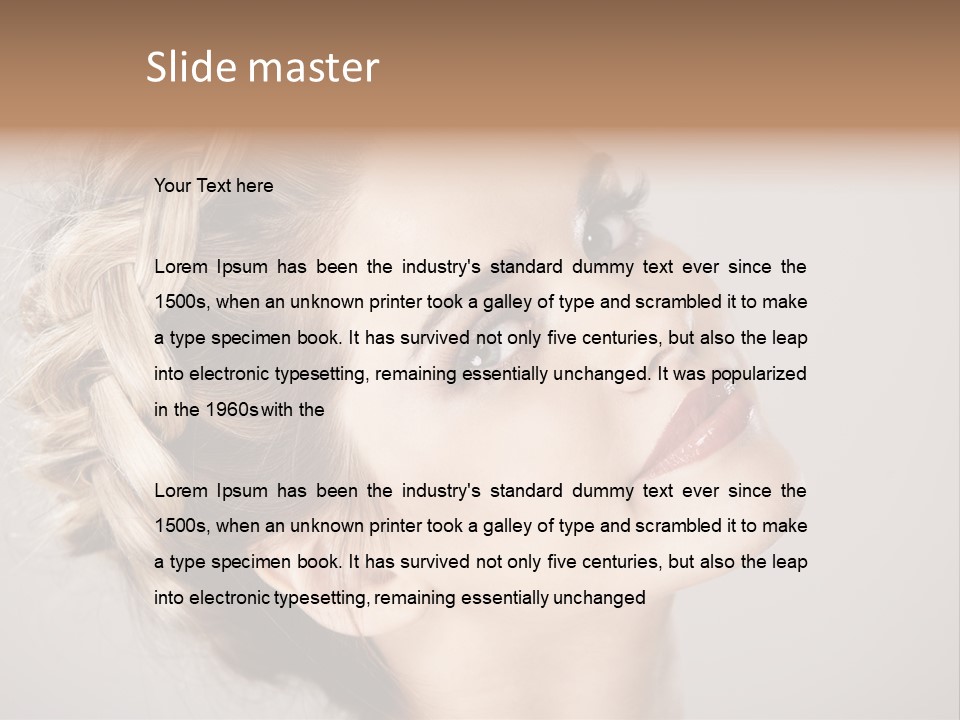 Closeup Fresh Cute PowerPoint Template