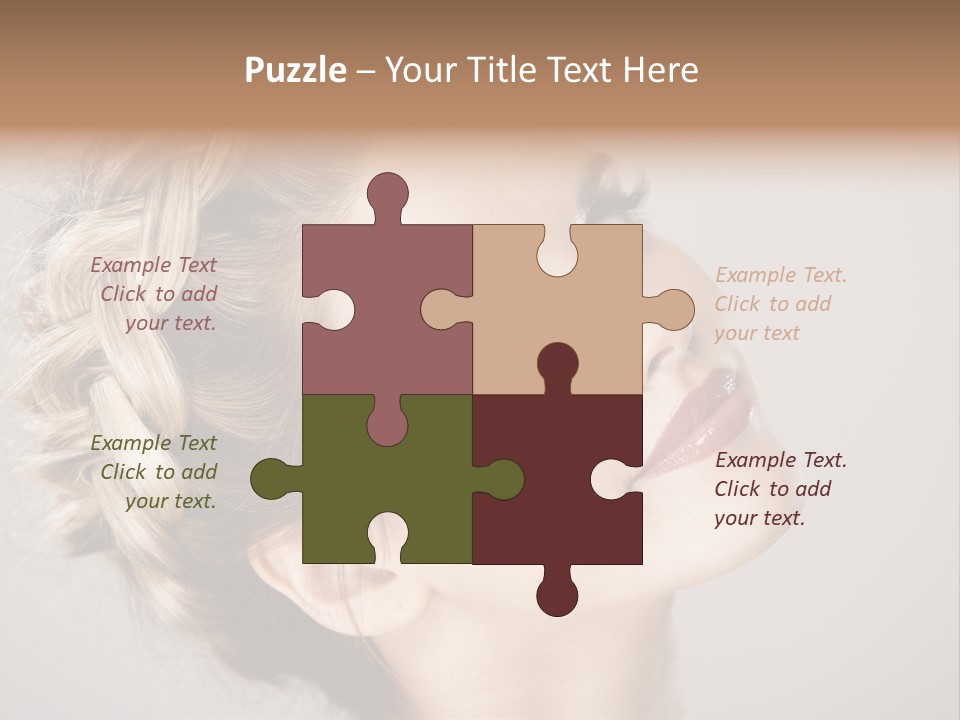 Closeup Fresh Cute PowerPoint Template