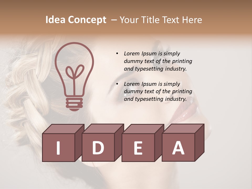 Closeup Fresh Cute PowerPoint Template