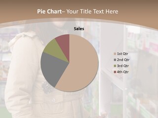 Retail Woman Customer PowerPoint Template