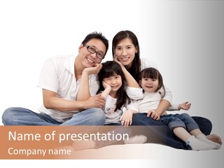 Parents Daughter Girl PowerPoint Template