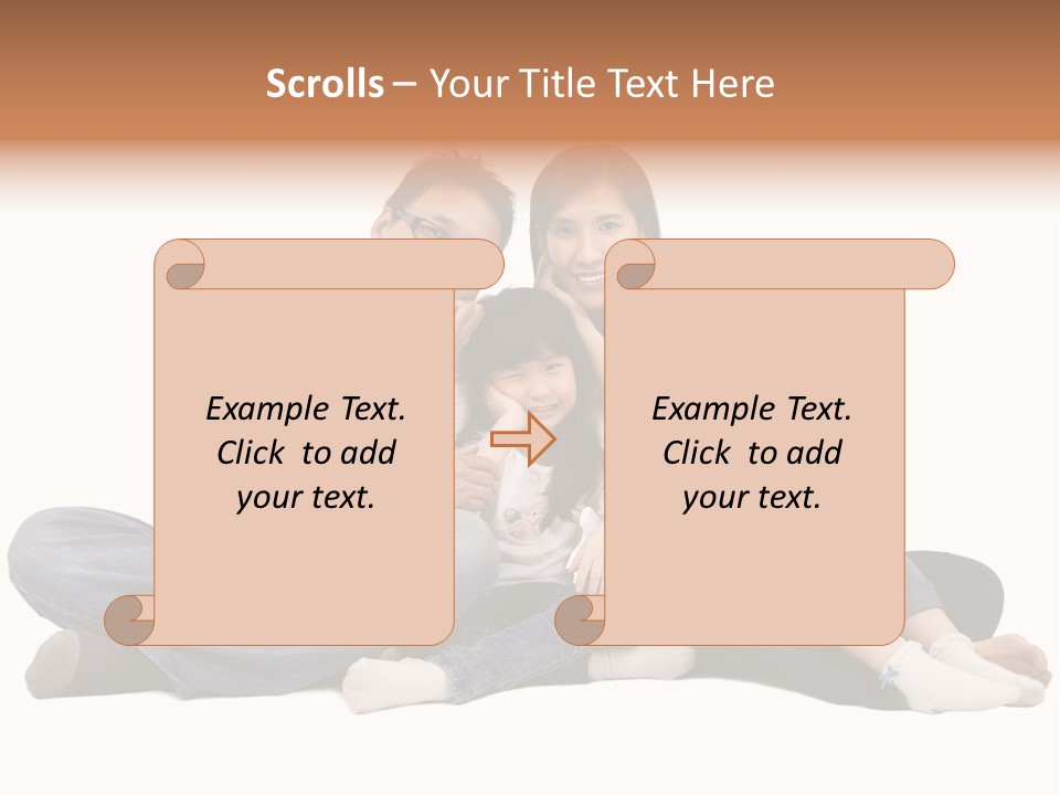 Parents Daughter Girl PowerPoint Template