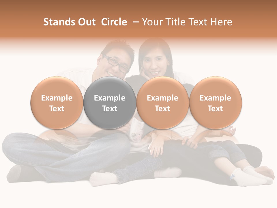 Parents Daughter Girl PowerPoint Template