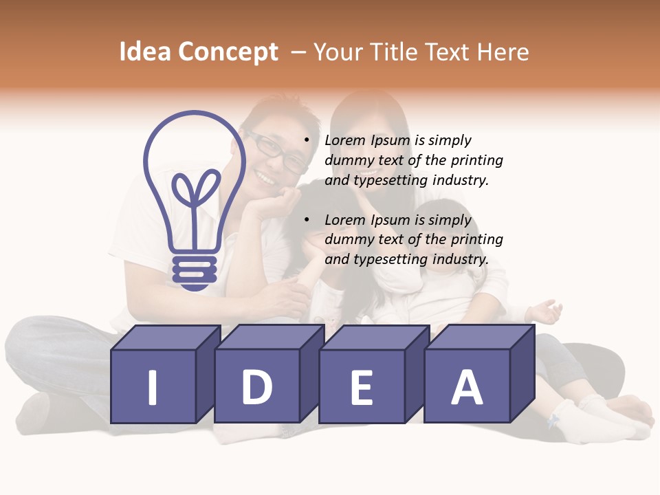 Parents Daughter Girl PowerPoint Template