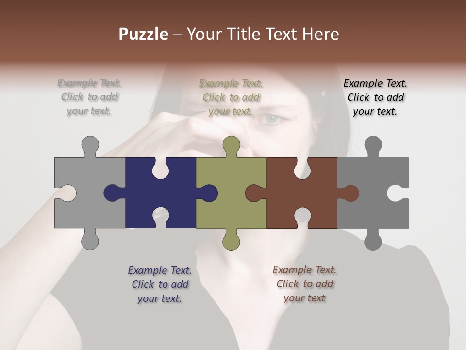 Grey Background Bad Smell Disappointment PowerPoint Template