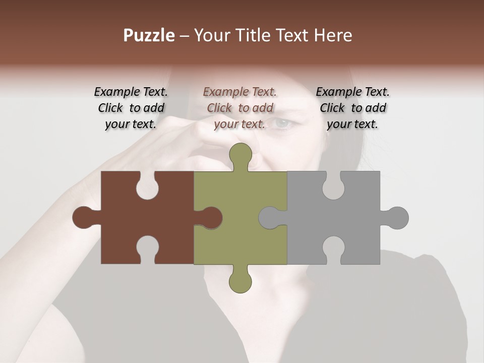 Grey Background Bad Smell Disappointment PowerPoint Template