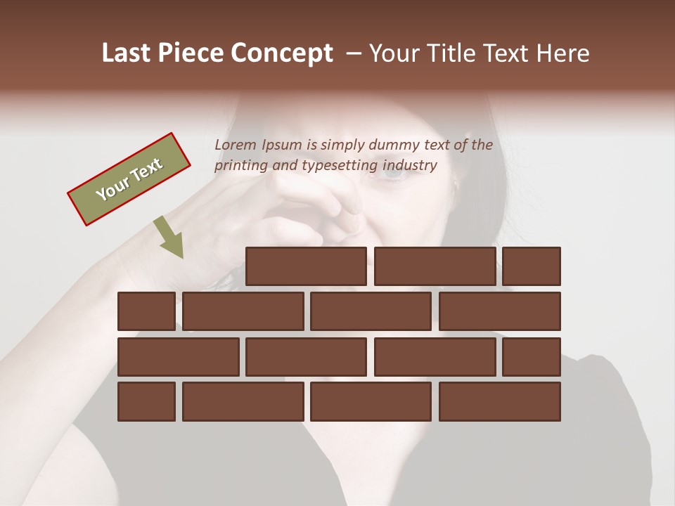 Grey Background Bad Smell Disappointment PowerPoint Template