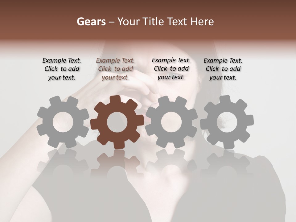 Grey Background Bad Smell Disappointment PowerPoint Template