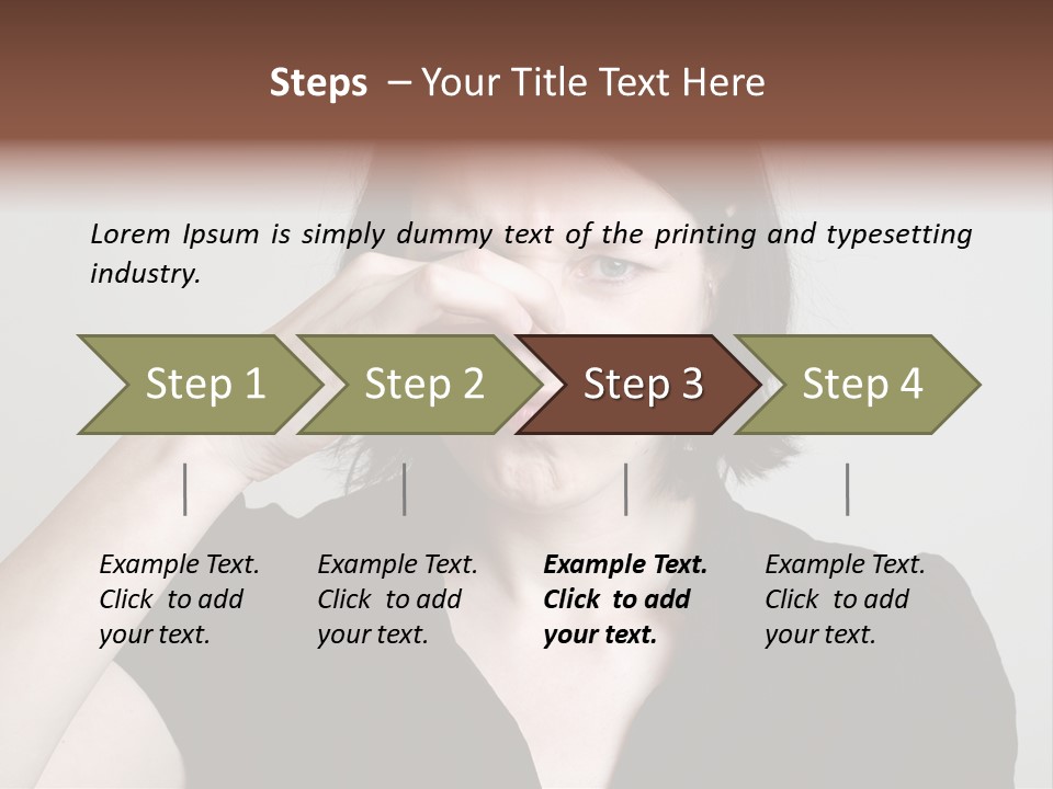 Grey Background Bad Smell Disappointment PowerPoint Template